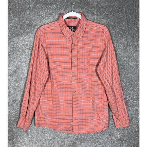 Eddie Bauer Relaxed Fit Long Sleeve‎ Button Down Shirt Mens Size Medium Pocket - Picture 1 of 7